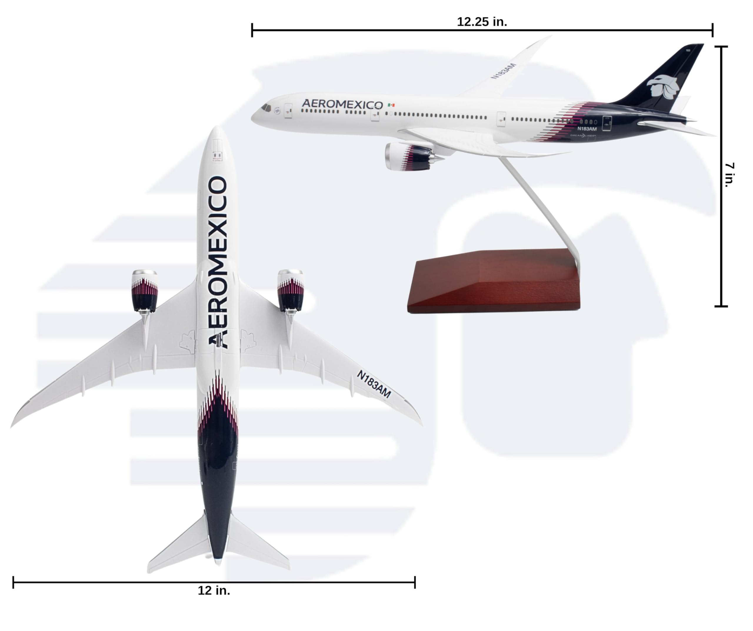 SkyMarks Daron Aeroméxico 787-9 1/200 Collectible Injection-Molded